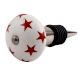 Red Star Ceramic Wine Stopper (Pack Of One Piece)